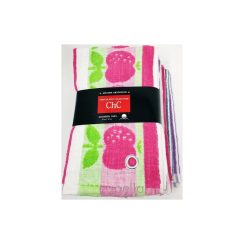 Pack 6 paños rizo CHC STRIPE APPLE